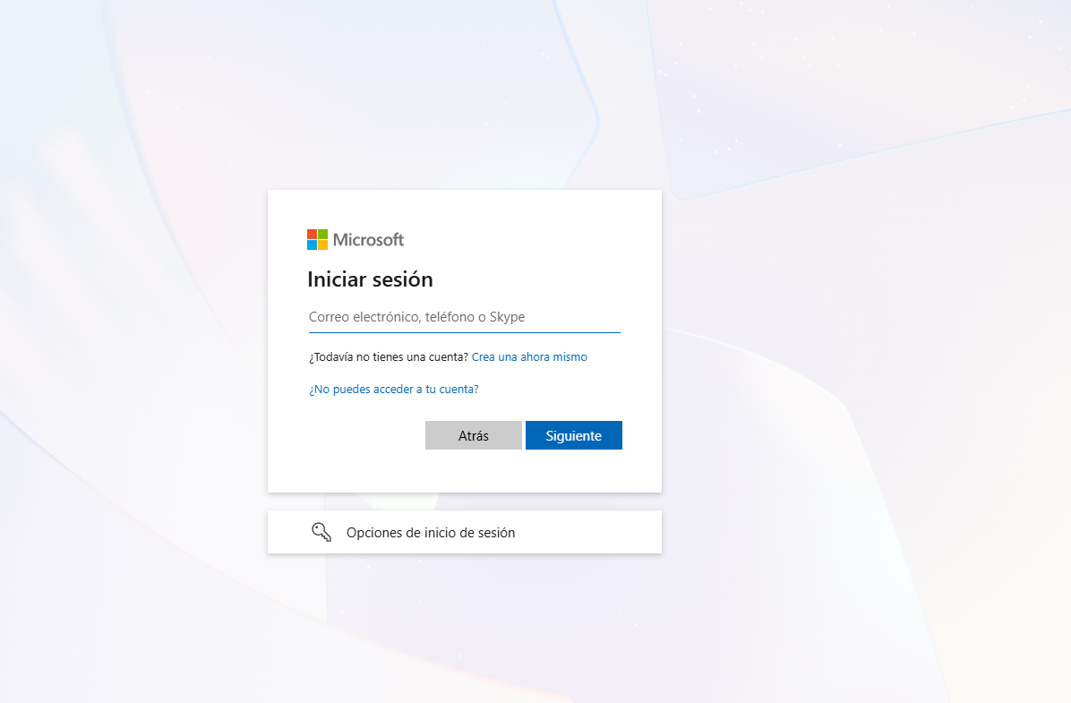 Abrir página de canje de Microsoft